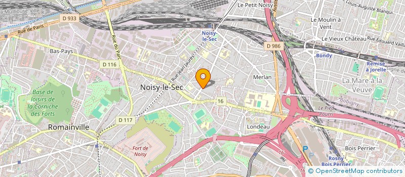 localisation de l'entreprise MONSIEUR JEAN YANN BAKER  BONDY