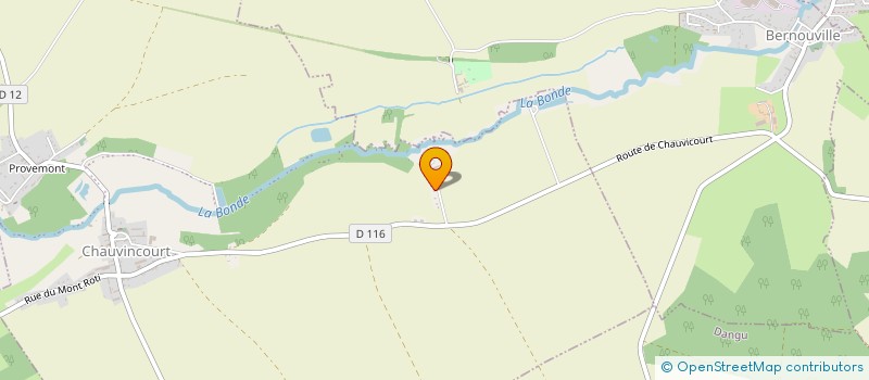 localisation de l'entreprise MONSIEUR JEAN-YANN MELCHIOR  CHAUVINCOURT-PROVEMONT
