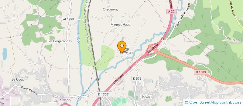 localisation de l'entreprise MONSIEUR JEAN-YANNICK MACHEMIE  USSAC