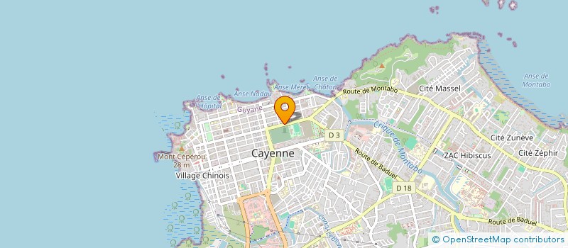 localisation de l'entreprise MONSIEUR JEAN YEE KIM TCHRENG  CAYENNE