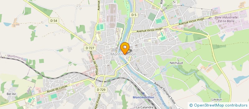 localisation de l'entreprise MONSIEUR JEAN YOLLANT à MONTMORILLON