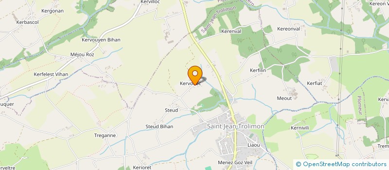 localisation de l'entreprise MONSIEUR JEAN-YVES ABIVEN  ST JEAN TROLIMON