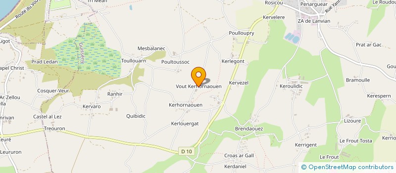 localisation de l'entreprise MONSIEUR JEAN-YVES ABJEAN  GUISSENY