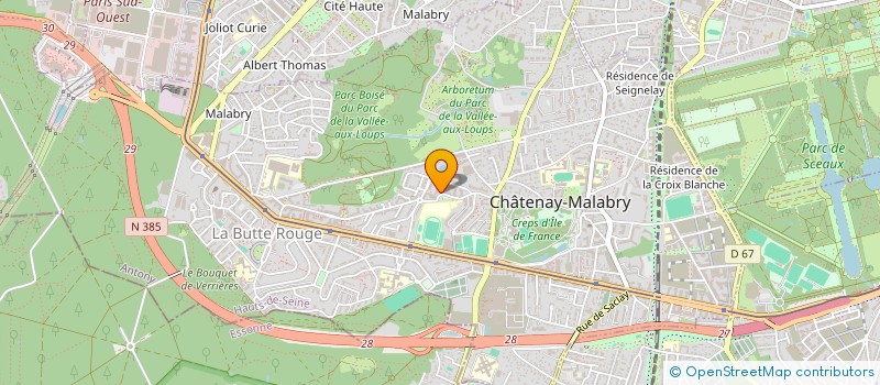 localisation de l'entreprise MONSIEUR JEAN YVES AGUEDA  CHATENAY-MALABRY