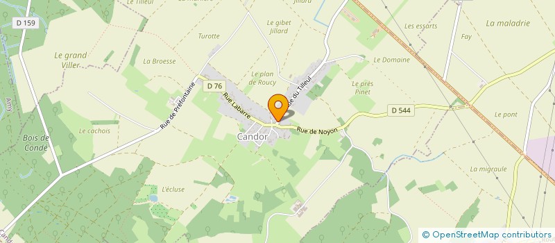 localisation de l'entreprise MONSIEUR JEAN-YVES ALLEMAND  CANDOR