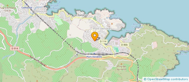 localisation de l'entreprise MONSIEUR JEAN-YVES AMATO  PORT-VENDRES