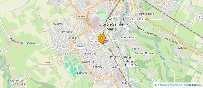 localisation de l'entreprise MONSIEUR JEAN YVES ARRIEUX  OLORON-SAINTE-MARIE