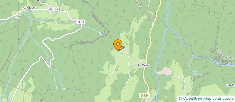 localisation de l'entreprise MONSIEUR JEAN YVES AUBERT  LES BOUCHOUX