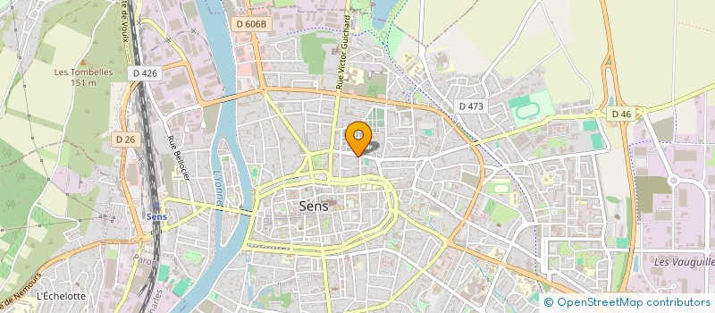 localisation de l'entreprise MONSIEUR JEAN YVES AUBRY  SENS