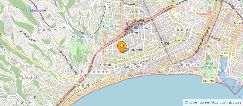 localisation de l'entreprise MONSIEUR JEAN-YVES AUGUSTE à NICE