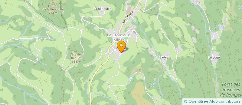localisation de l'entreprise MONSIEUR JEAN-YVES AUZENE à LA CROIX-AUX-MINES