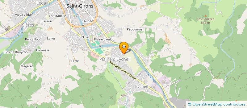 localisation de l'entreprise MONSIEUR JEAN-YVES BADUEL à SAINT-GIRONS