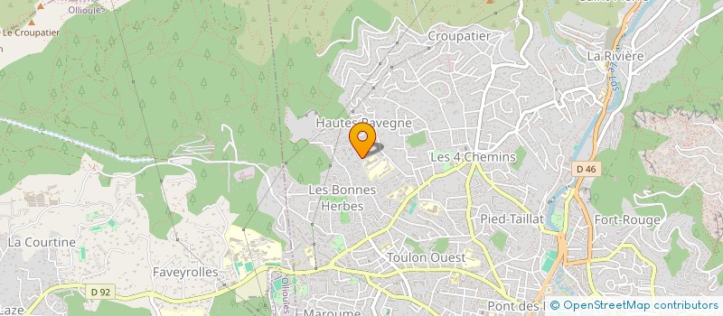 localisation de l'entreprise MONSIEUR JEAN-YVES BAILLY  TOULON