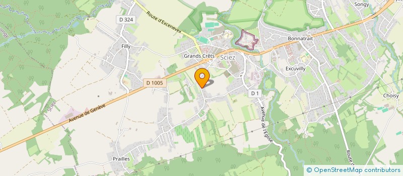 localisation de l'entreprise MONSIEUR JEAN-YVES BALLY  SCIEZ