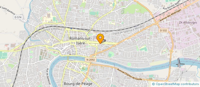 localisation de l'entreprise MONSIEUR JEAN YVES BARNASSON  ROMANS-SUR-ISERE