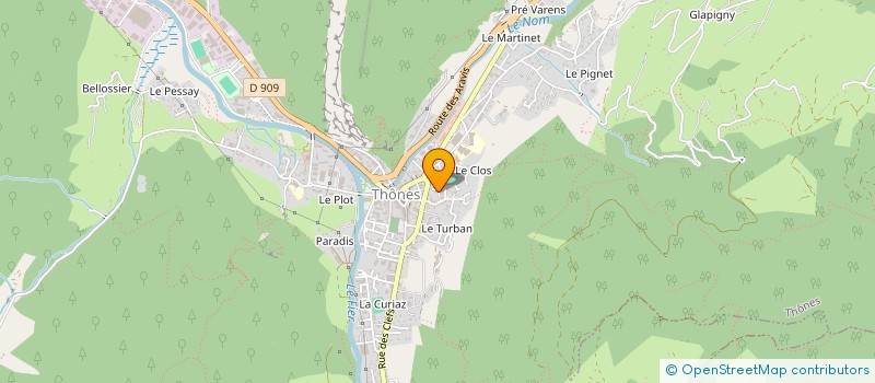 localisation de l'entreprise MONSIEUR JEAN-YVES BASSET  THONES