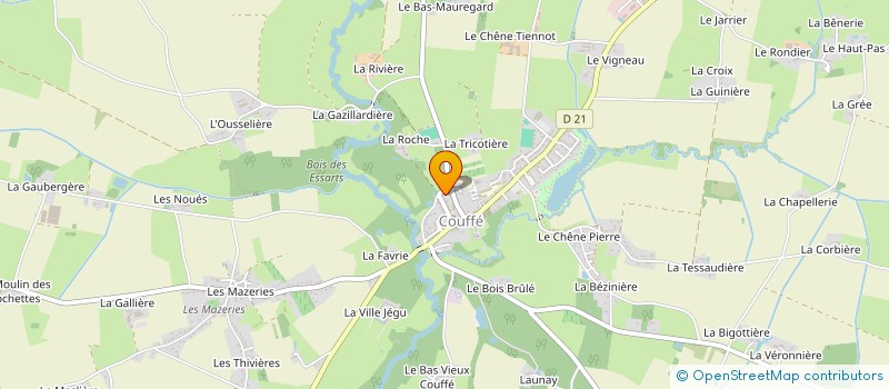 localisation de l'entreprise MONSIEUR JEAN-YVES BAZIN  COUFFE