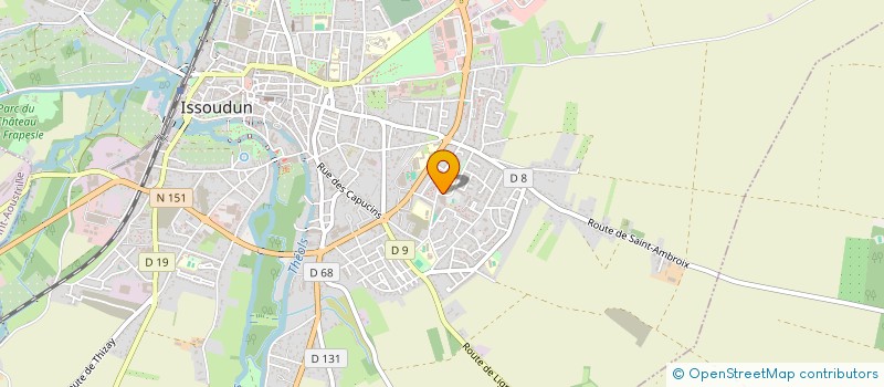 localisation de l'entreprise MONSIEUR JEAN-YVES BEGUIN à ISSOUDUN