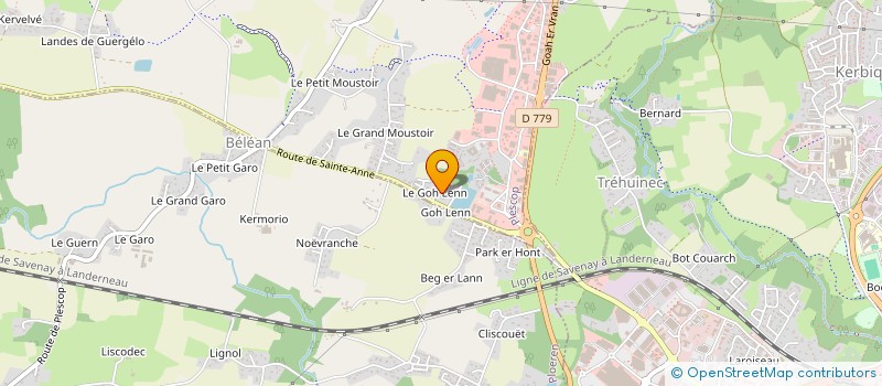 localisation de l'entreprise MONSIEUR JEAN-YVES BELLAMY  PLESCOP