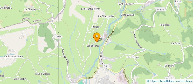 localisation de l'entreprise MONSIEUR JEAN-YVES BERERD  THIZY LES BOURGS