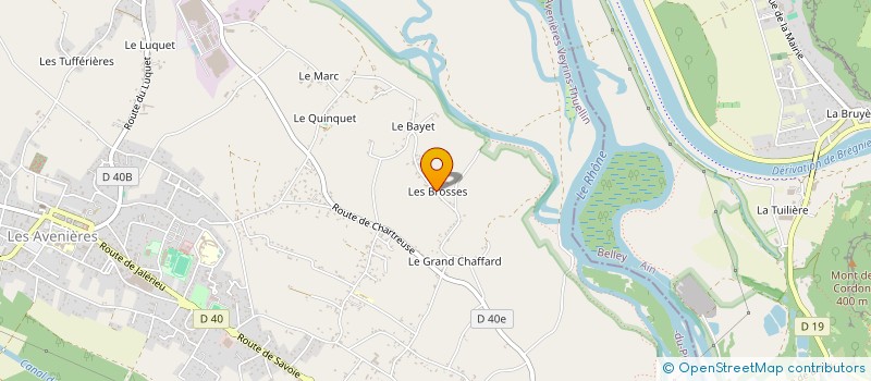 localisation de l'entreprise MONSIEUR JEAN-YVES BERMOND à LES AVENIERES VEYRINS-THUELLIN