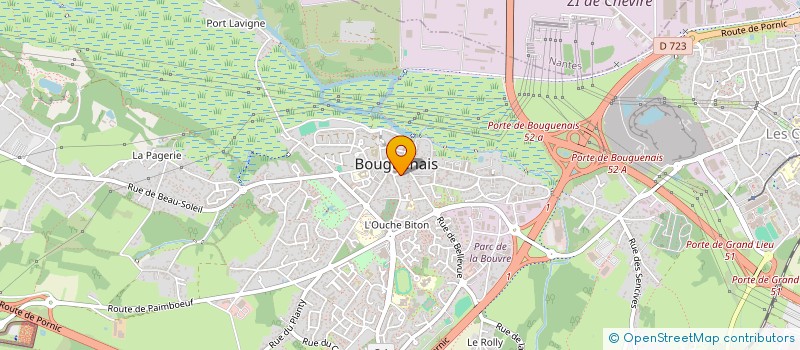 localisation de l'entreprise MONSIEUR JEAN-YVES BERTHOME  BOUGUENAIS