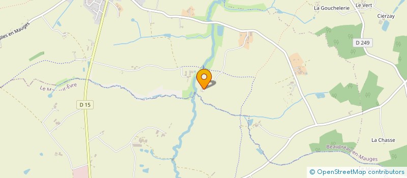 localisation de l'entreprise MONSIEUR JEAN-YVES BIDET  BEAUPREAU-EN-MAUGES