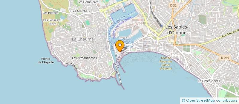 localisation de l'entreprise MONSIEUR JEAN-YVES BOCQUIER  LES SABLES-D'OLONNE