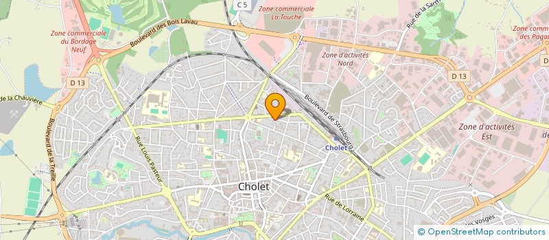 localisation de l'entreprise MONSIEUR JEAN-YVES BOISIAUD à CHOLET