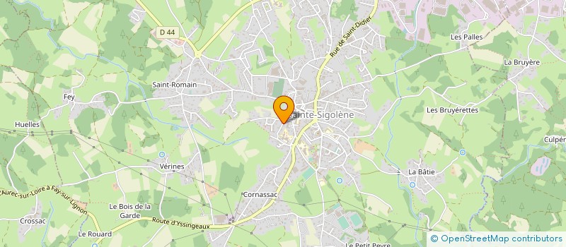 localisation de l'entreprise MONSIEUR JEAN-YVES BONHOMME  GRAZAC