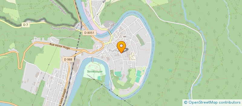 localisation de l'entreprise MONSIEUR JEAN-YVES BOUDART  FUMAY