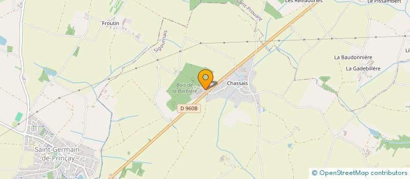 localisation de l'entreprise MONSIEUR JEAN-YVES BOUDAUD  SIGOURNAIS