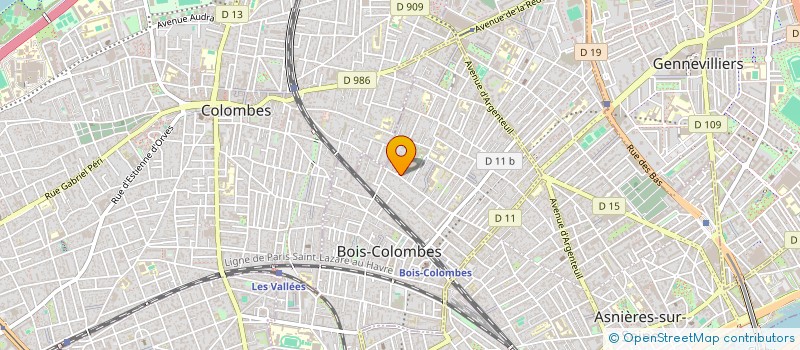 localisation de l'entreprise MONSIEUR JEAN-YVES BOURGAIN à BOIS-COLOMBES