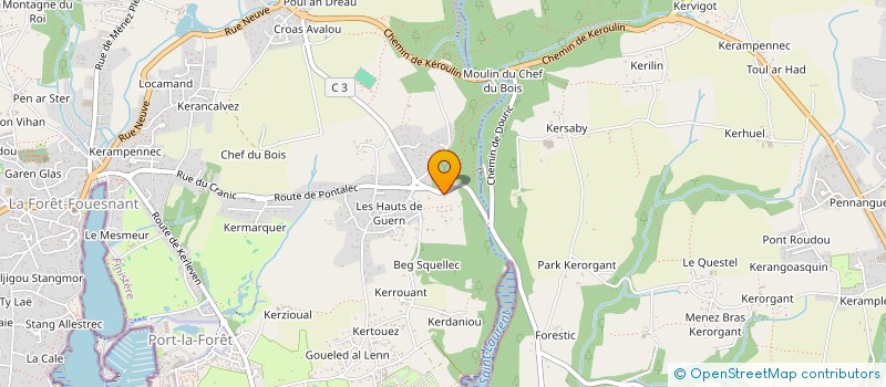 localisation de l'entreprise MONSIEUR JEAN-YVES BOUSTOULER  LA FORET-FOUESNANT