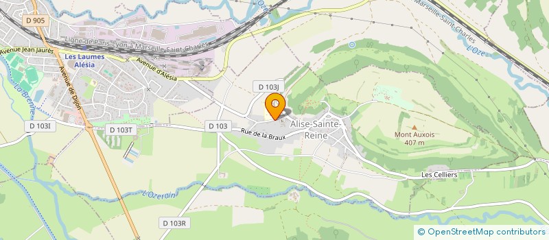 localisation de l'entreprise MONSIEUR JEAN YVES BOUVOT  ALISE-SAINTE-REINE