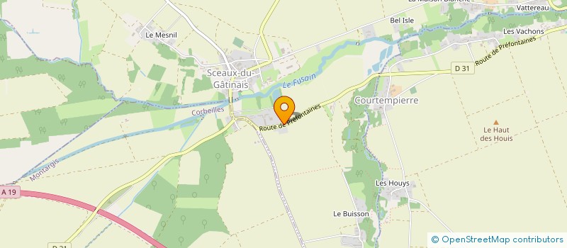 localisation de l'entreprise MONSIEUR JEAN-YVES BRAQUEHAIS  SCEAUX-DU-GATINAIS