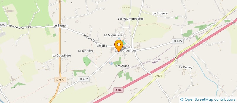 localisation de l'entreprise MONSIEUR JEAN-YVES BRASY  LA COLOMBE