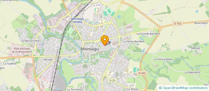 localisation de l'entreprise MONSIEUR JEAN-YVES BRETAUD à MONTAIGU-VENDEE