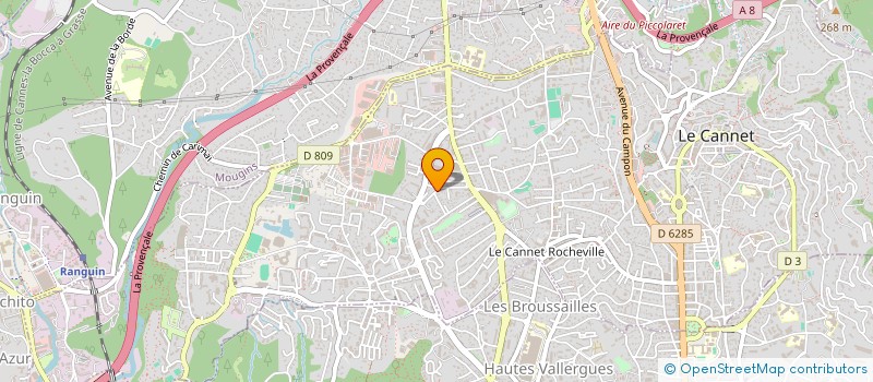 localisation de l'entreprise MONSIEUR JEAN-YVES BRETEAU à LE CANNET