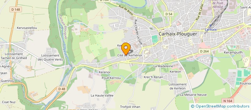 localisation de l'entreprise MONSIEUR JEAN-YVES BRIAND à CARHAIX-PLOUGUER