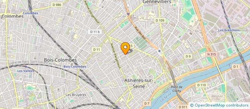 localisation de l'entreprise MONSIEUR JEAN-YVES BRIDE à ASNIERES-SUR-SEINE
