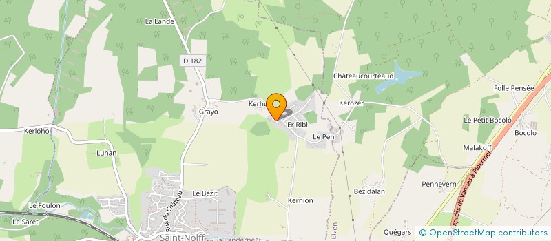 localisation de l'entreprise MONSIEUR JEAN YVES BRIERE  SAINT-NOLFF