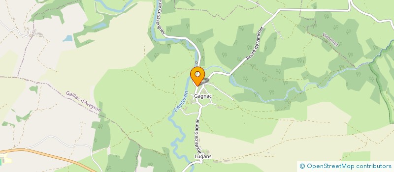 localisation de l'entreprise MONSIEUR JEAN-YVES BROUZES  GAILLAC-D'AVEYRON