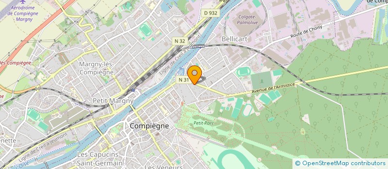 localisation de l'entreprise MONSIEUR JEAN-YVES CABARET  COMPIEGNE