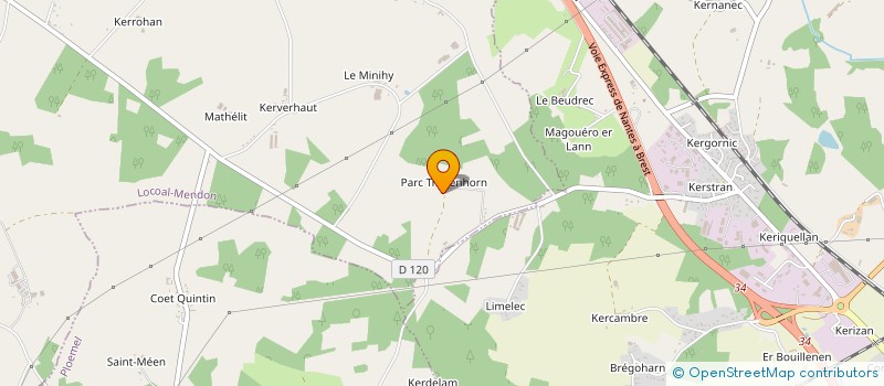 localisation de l'entreprise MONSIEUR JEAN-YVES CAOUDAL  LOCOAL-MENDON