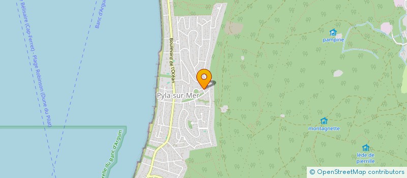 localisation de l'entreprise MONSIEUR JEAN-YVES CARLES à LA TESTE DE BUCH