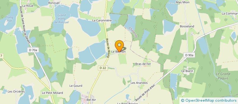 localisation de l'entreprise MONSIEUR JEAN-YVES CARRA à CHALAMONT