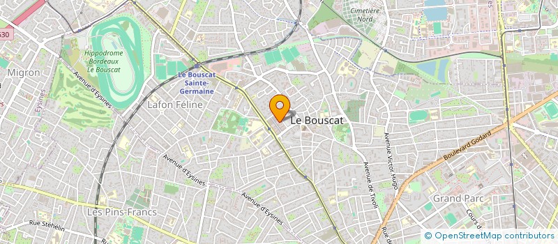 localisation de l'entreprise MONSIEUR JEAN-YVES CARROUE  LE BOUSCAT