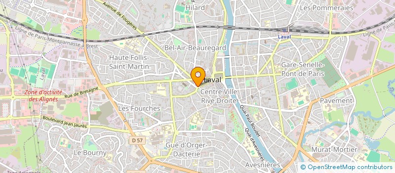 localisation de l'entreprise MONSIEUR JEAN-YVES CERISIER à LAVAL