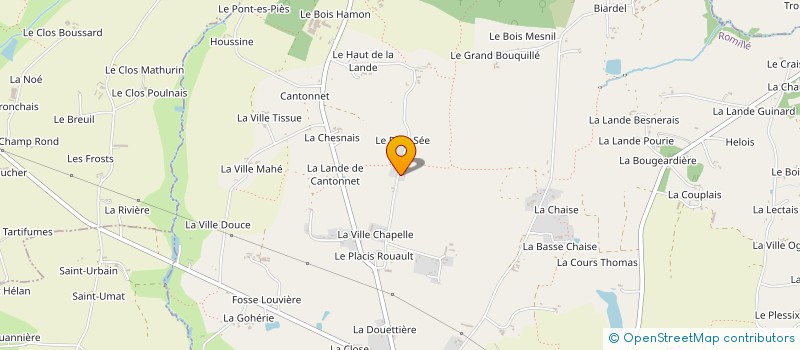 localisation de l'entreprise MONSIEUR JEAN-YVES CHESNEL  ROMILLE